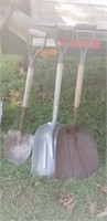 Three shovels