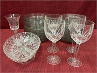 Assorted Crystal, Waterford, and Glassware, 53