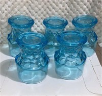 5 VTG Mini Azura Blue Honeycomb Tumblers