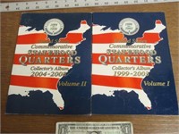 2 U.S. Commemorative State Quarters Albums Vol