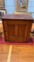 SMALL ANTIQUE PINE 1 DRAWER CUPBOARD