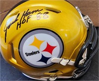 Signed Jack Ham Mini Helmet HOF COA JSA