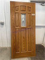 WOOD DOOR W/ WINDOW, ENTRY, 35.5 X 79T,