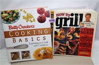 2 Vintage Cookbooks Betty Crocker and How to grill
