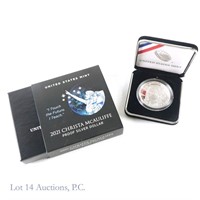 U.S. 2021-P Silver Proof DCAM Christa McAuliffe $1