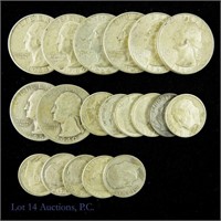 Various 90% Silver Dimes & Quarters (19)