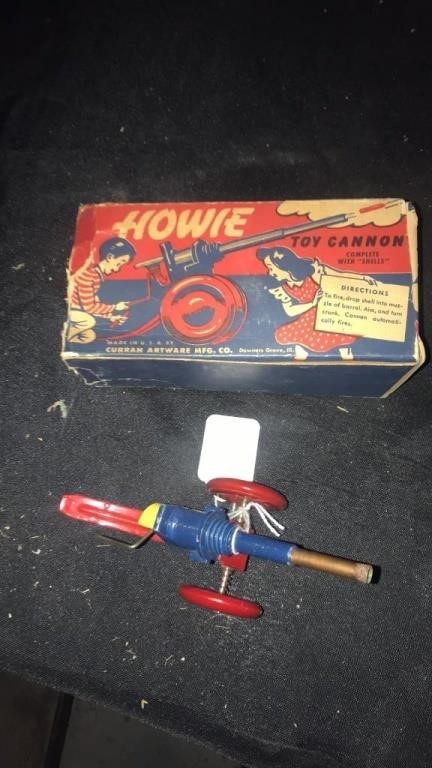 Howie toy cannon in box