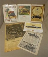 Automobile Advertisements and Memorabilia.  6 pc.
