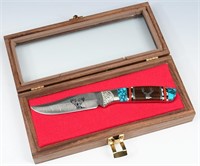 "MULE DEER" FIXED BLADE KNIFE WITH CASE