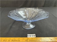 Vintage Cambridge Rose Point Pedestal Bowl