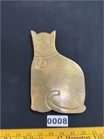 Brass Cat Trivet