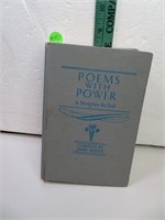 Antique 1909 Poems with Power Book