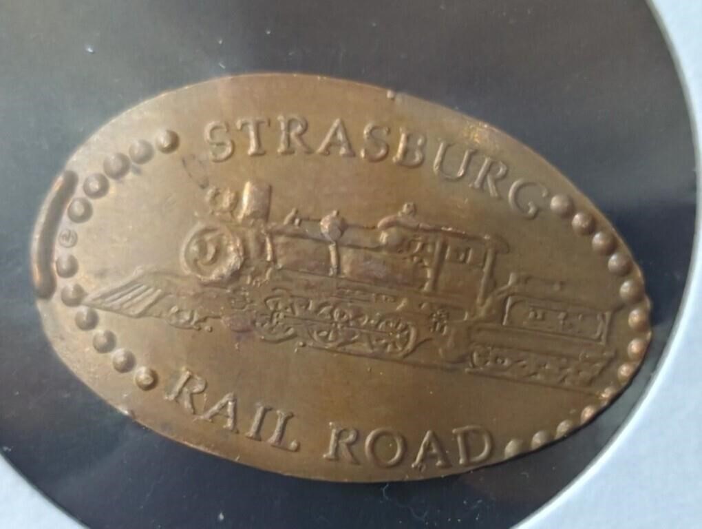 Strasburg railroad smashed Penny token