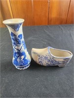Small porcelain clog made in japan see pic for