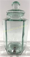 VTG Italian Green Glass Drink Dispenser