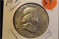 1953 Franklin Silver Half Dollar