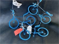 3 Wire Bicycle Ornaments