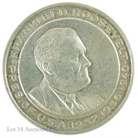 1941 Rare Silv FDR 3rd Term Pres. Inaugural Medal