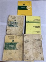 Five John Deere operators manuals