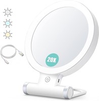 Magnifying Mirror with Light 20X/1X