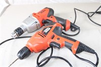 B& D DR250 3/8" Drill & DR601 1/2" Hammer Drill