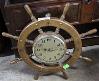 Quartz Ship Wheel Clock