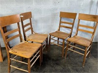Antique Farmhouse 4-chair set:  Nice