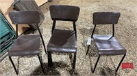 6 Brown Chairs