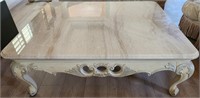 J - COFFEE TABLE W/ MARBLE TOP (A14)