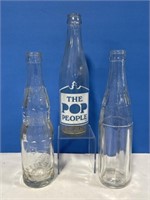 3 Vintage Glass Pop Bottles - Shorty Toronto,