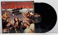 Vintage 1985 Scorpions World Wide Live Vinyl Album