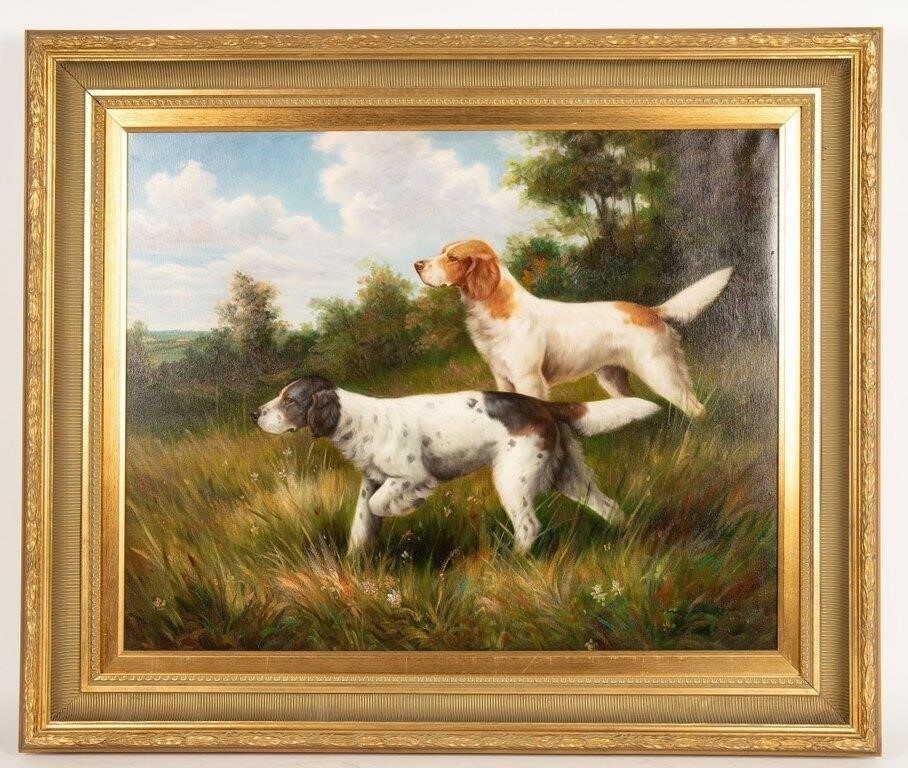 Antique Style Hunting Scene Framed Art (2) | Live and Online Auctions ...