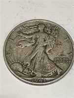 1943 Walking Liberty Half Dollar - VF-XF Grade