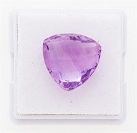 Loose Gemstone - Heart Shape Genuine Amethyst - 6.