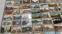 Various vintage used and new post cards