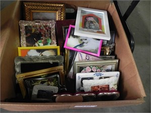 Box of Assorted photo frames