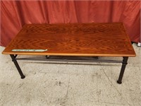 Wood Coffee Table - measures 46"L x 22"W x 17"H