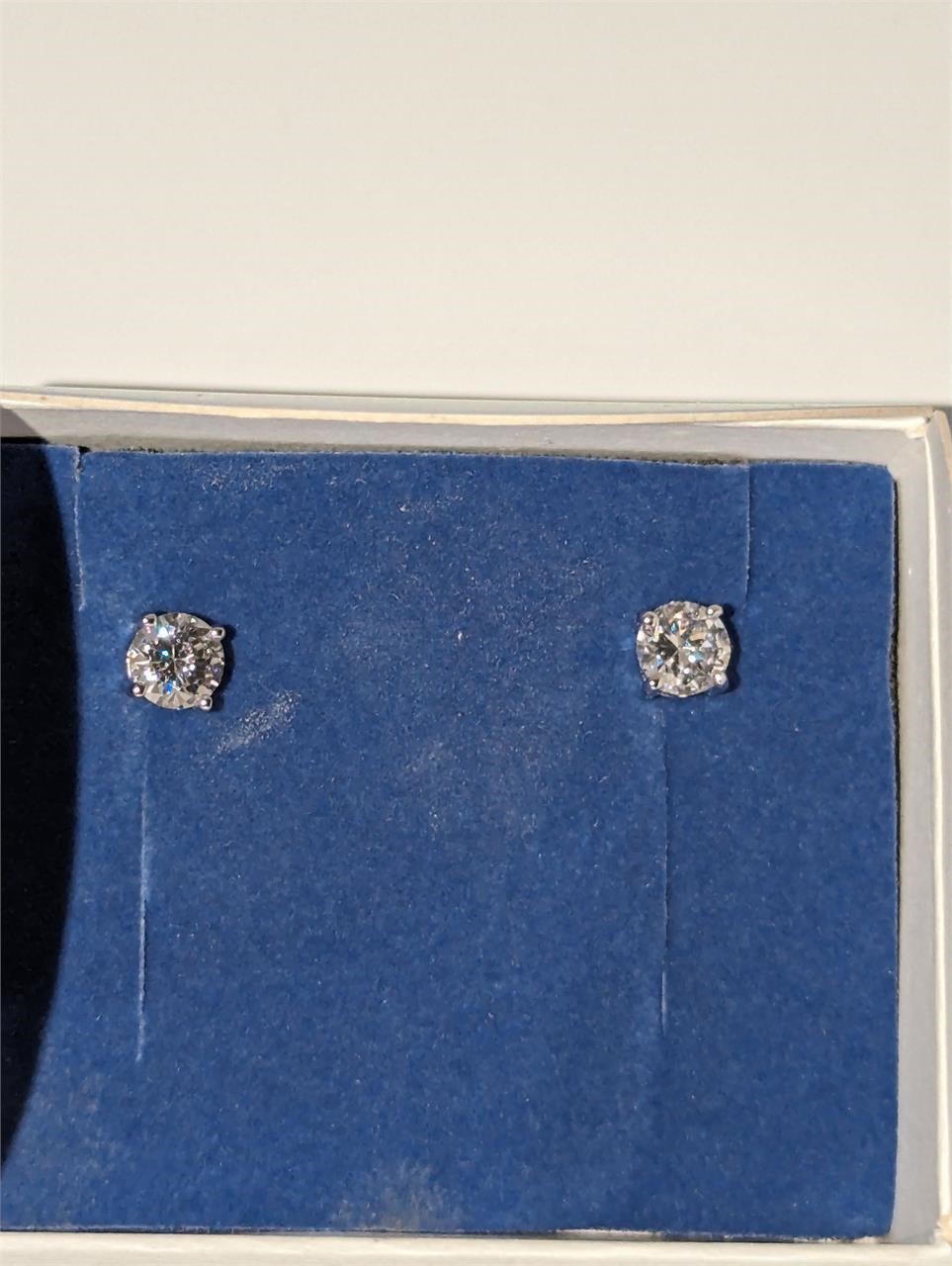 New in box CZ stud earrings Avon 2001