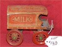 Tin Toy Milk Wagon - 6" x 4-1/2" (H) x 3" (W)