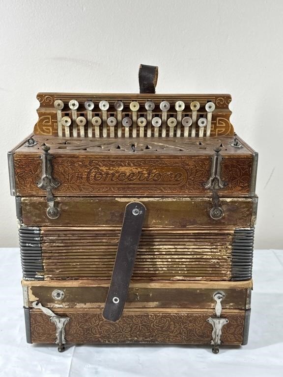 Antique Concertone accordion