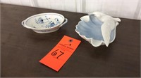 W. Germany white dove porcelain soap dish,