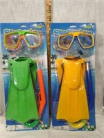 2 NEW Snorkeling Water Sets