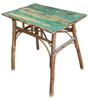 1920's Folk Art Twig Cabin Table