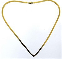 14kt Gold Elegant Harringone Necklace