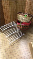 Wire coated riser and two baskets