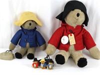1970s-80s Pr. Paddington Bear Dolls+3 Minis