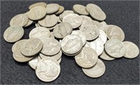 (60) Silver War Nickels