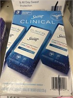 Secret clinical 3 pack