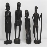 5 pcs Ironwood Carved Tribal Figurines
