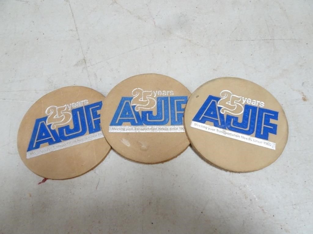 Lot of 3 AJF Transportation 25 Years Coasters
